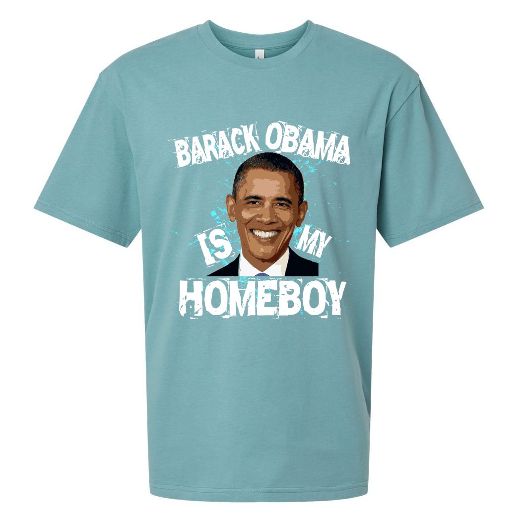 Barack Obama Is My Homeboy Sueded Cloud Jersey T-Shirt
