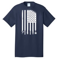 Barber Hair Style USA Flag Tall T-Shirt