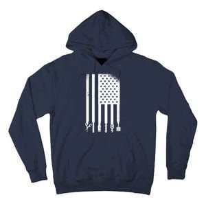 Barber Hair Style USA Flag Tall Hoodie