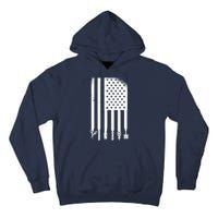 Barber Hair Style USA Flag Tall Hoodie