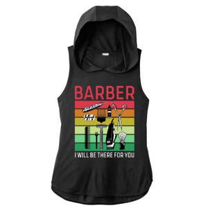 Barber I Will Be There For You Ladies PosiCharge Tri-Blend Wicking Draft Hoodie Tank