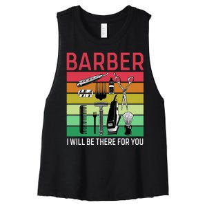 Barber I Will Be There For You Women's Racerback Cropped Tank