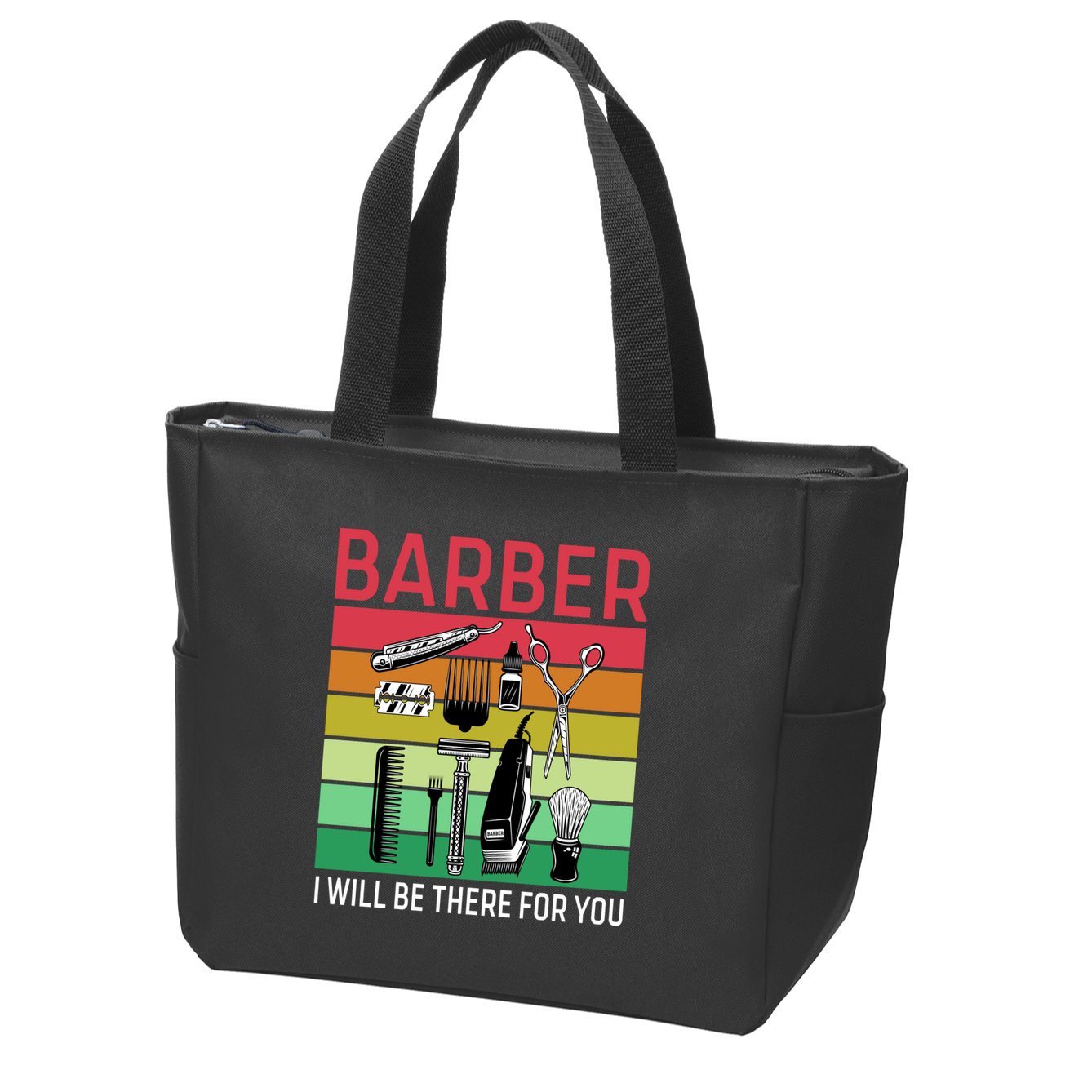 Barber I Will Be There For You Zip Tote Bag