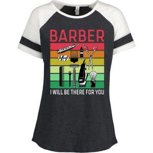 Barber I Will Be There For You Enza Ladies Jersey Colorblock Tee