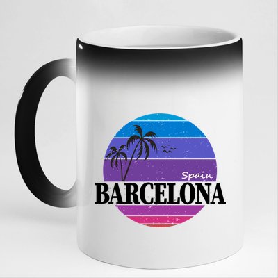  Barcelona Circle Logo 11oz Black Color Changing Mug