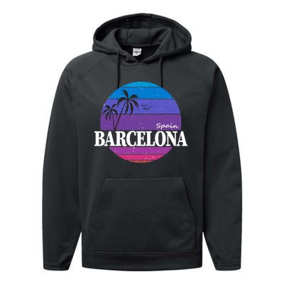  Barcelona Circle Logo Performance Fleece Hoodie