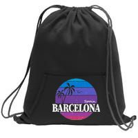  Barcelona Circle Logo Sweatshirt Cinch Pack Bag