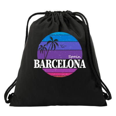  Barcelona Circle Logo Drawstring Bag