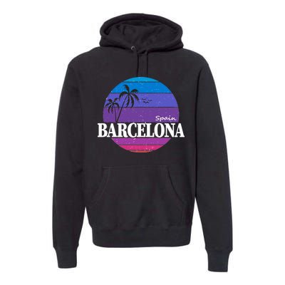  Barcelona Circle Logo Premium Hoodie