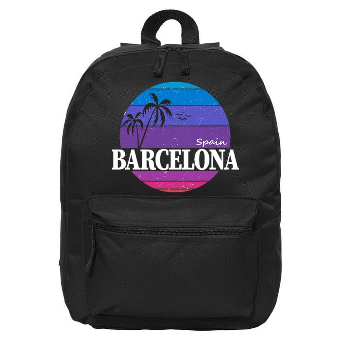  Barcelona Circle Logo 16 in Basic Backpack