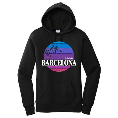  Barcelona Circle Logo Women's Pullover Hoodie