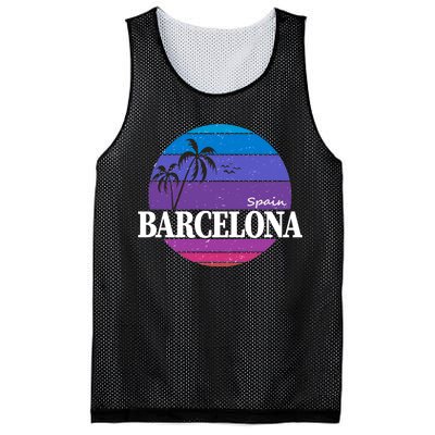  Barcelona Circle Logo Mesh Reversible Basketball Jersey Tank