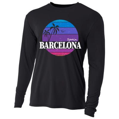  Barcelona Circle Logo Cooling Performance Long Sleeve Crew