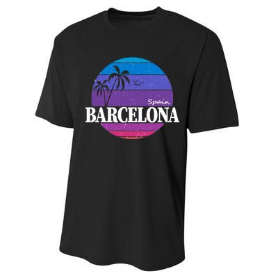  Barcelona Circle Logo Performance Sprint T-Shirt