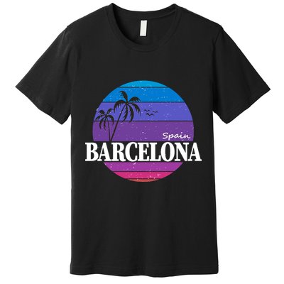  Barcelona Circle Logo Premium T-Shirt