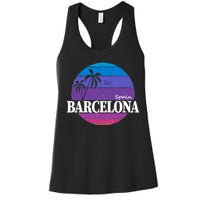  Barcelona Circle Logo Women's Racerback Tank