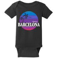  Barcelona Circle Logo Baby Bodysuit