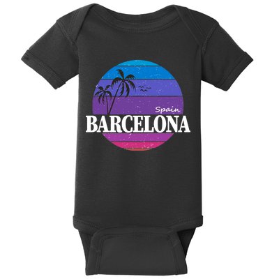  Barcelona Circle Logo Baby Bodysuit