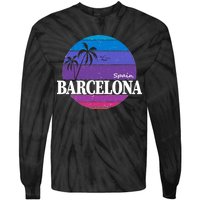  Barcelona Circle Logo Tie-Dye Long Sleeve Shirt