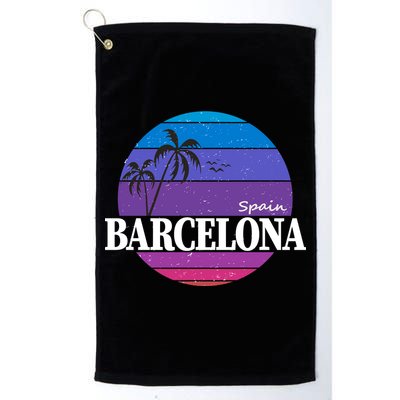  Barcelona Circle Logo Platinum Collection Golf Towel