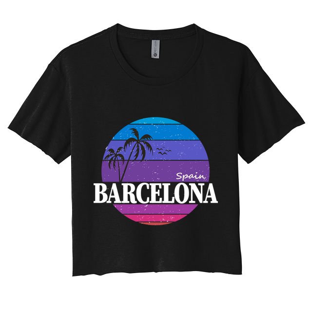  Barcelona Circle Logo Crop Top