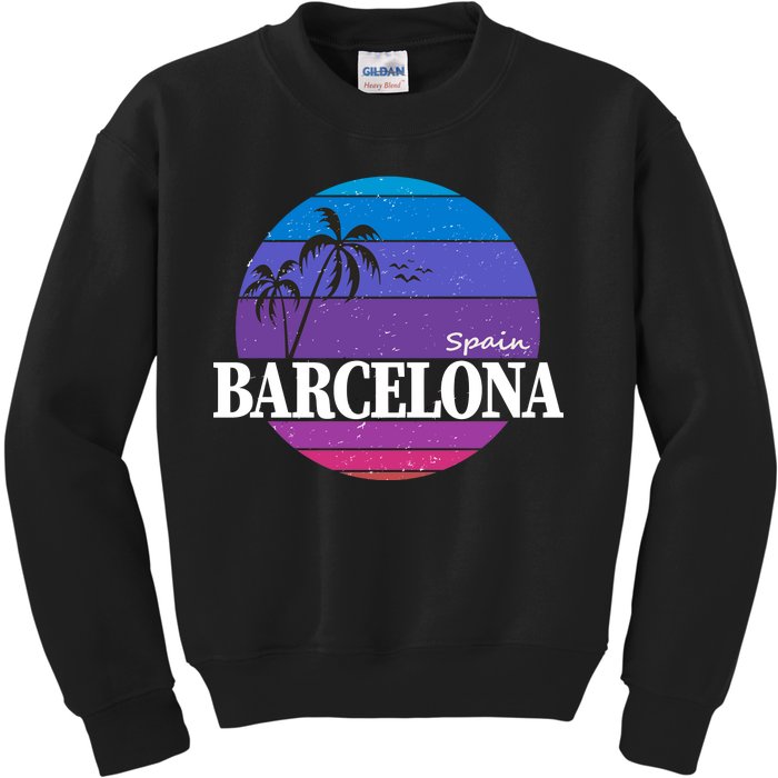  Barcelona Circle Logo Kids Sweatshirt