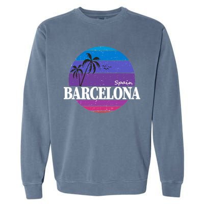  Barcelona Circle Logo Garment-Dyed Sweatshirt