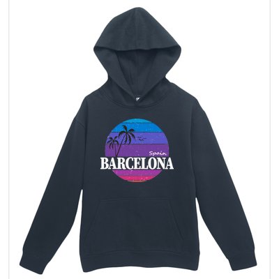  Barcelona Circle Logo Urban Pullover Hoodie