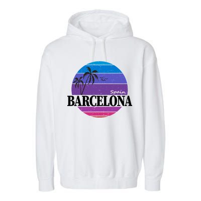  Barcelona Circle Logo Garment-Dyed Fleece Hoodie