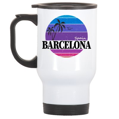  Barcelona Circle Logo Stainless Steel Travel Mug