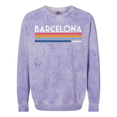 Barcelona Retro 1980's Colorblast Crewneck Sweatshirt