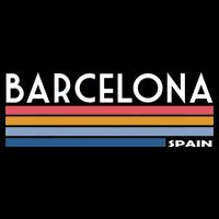 Barcelona Retro 1980's Cooling Performance Crew T-Shirt