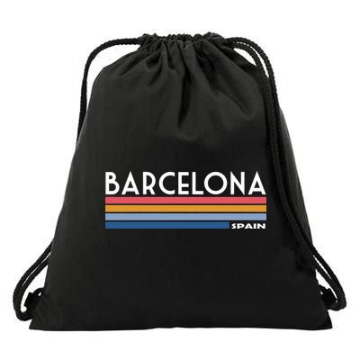 Barcelona Retro 1980's Drawstring Bag