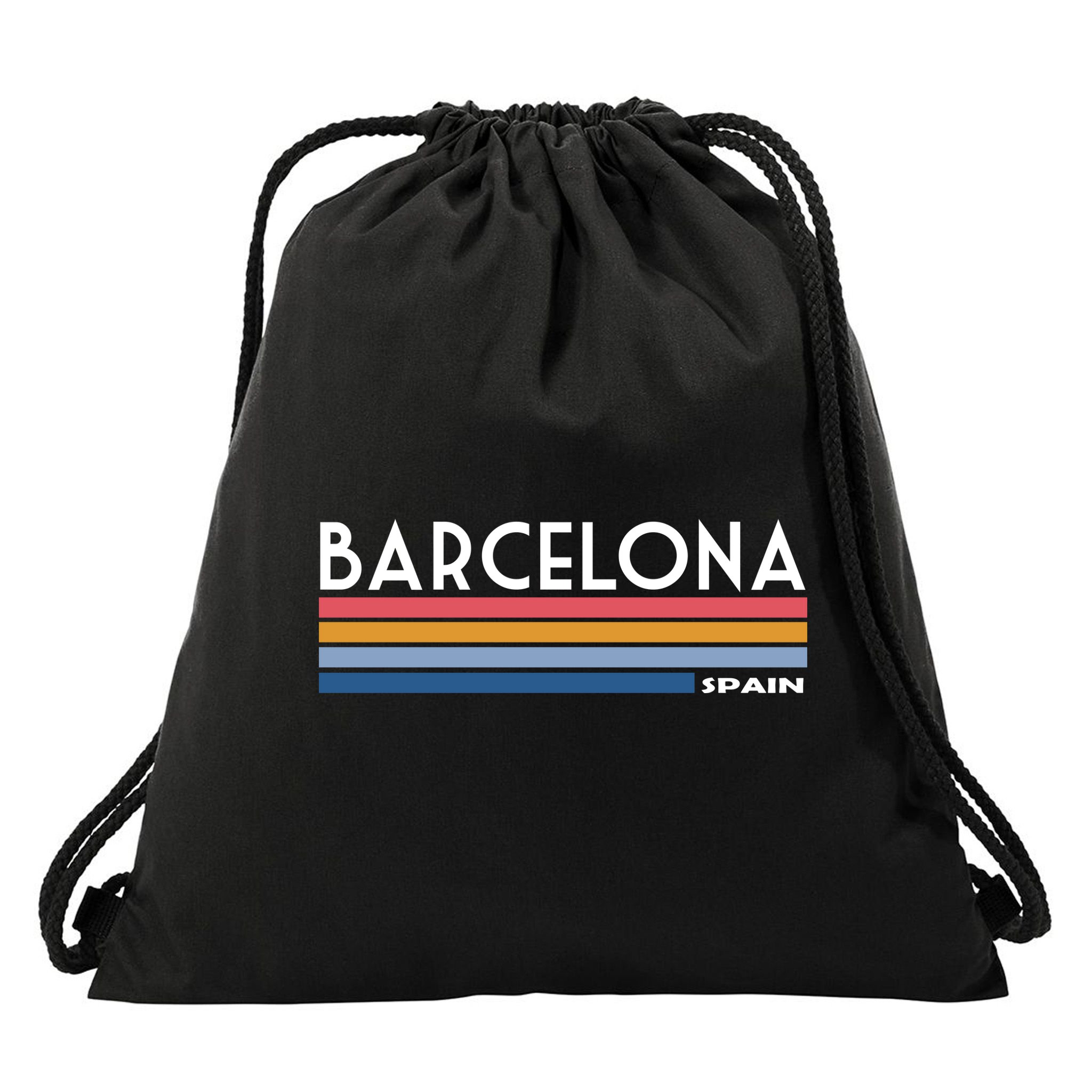 Barcelona Retro 1980's Drawstring Bag
