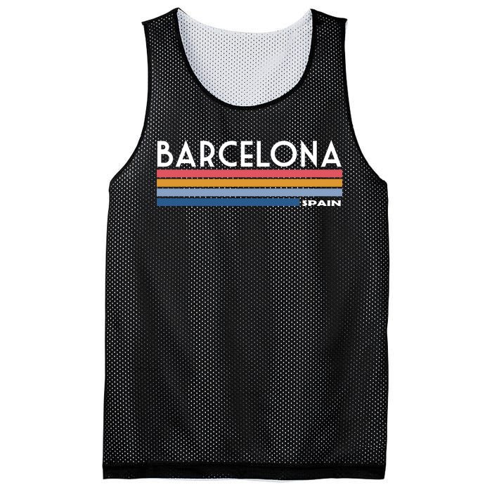 Barcelona Retro 1980's Mesh Reversible Basketball Jersey Tank