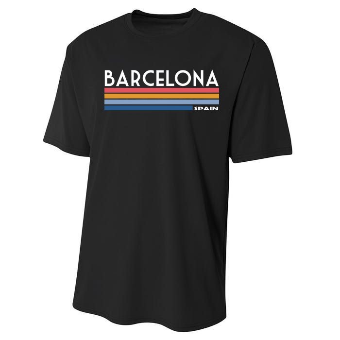 Barcelona Retro 1980's Performance Sprint T-Shirt