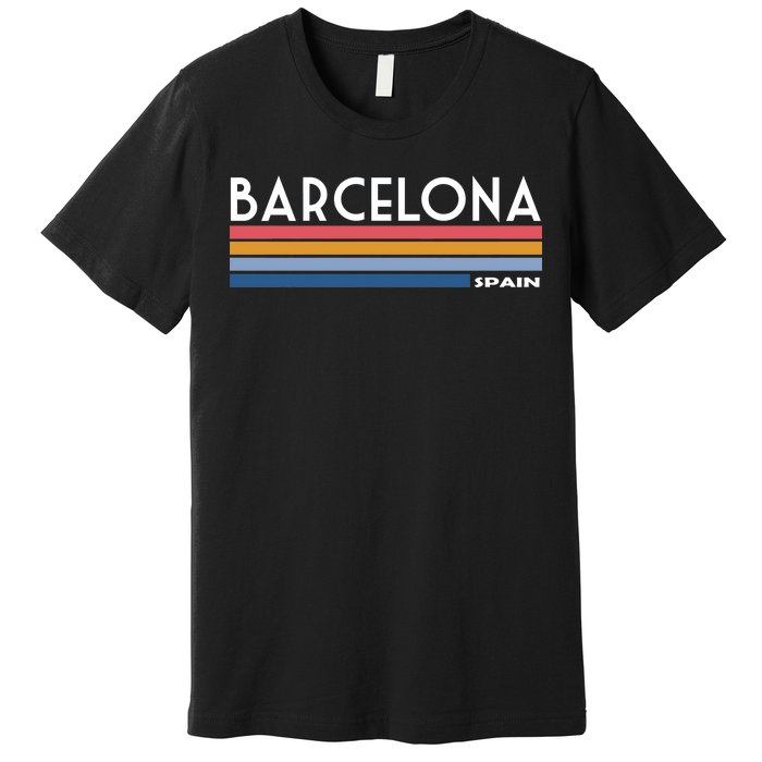 Barcelona Retro 1980's Premium T-Shirt