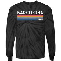 Barcelona Retro 1980's Tie-Dye Long Sleeve Shirt