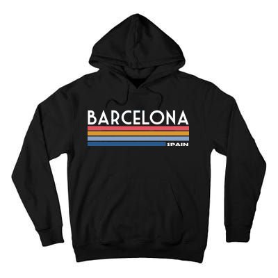 Barcelona Retro 1980's Tall Hoodie