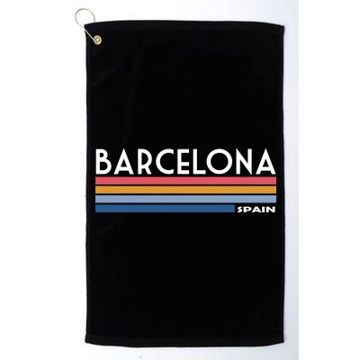 Barcelona Retro 1980's Platinum Collection Golf Towel