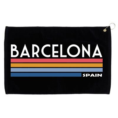 Barcelona Retro 1980's Grommeted Golf Towel