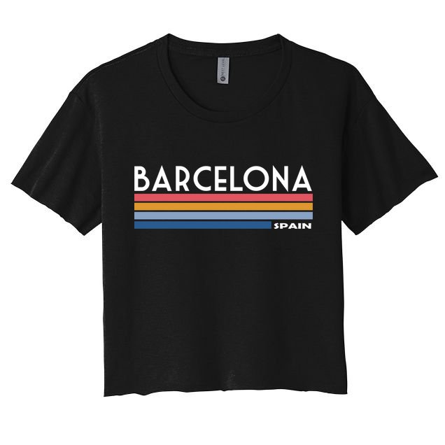 Barcelona Retro 1980's Crop Top