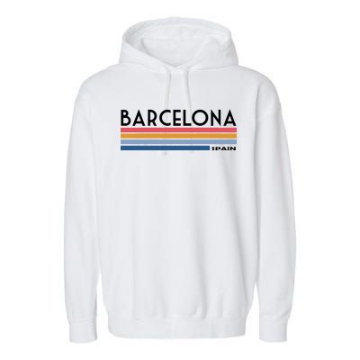 Barcelona Retro 1980's Garment-Dyed Fleece Hoodie