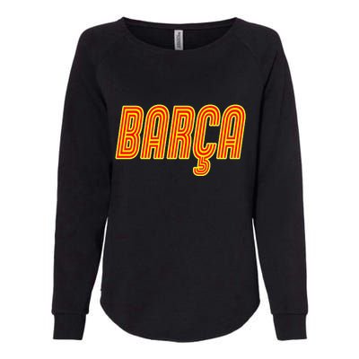 Barcelona Soccer Spain Barca Futbol Womens California Wash Sweatshirt