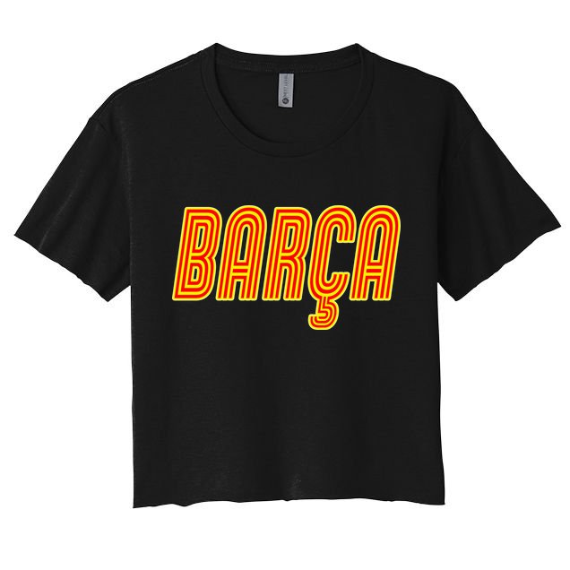 Barcelona Soccer Spain Barca Futbol Crop Top