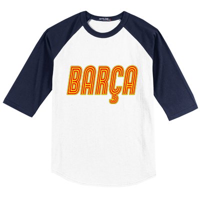 Barcelona Soccer Spain Barca Futbol Baseball Sleeve Shirt