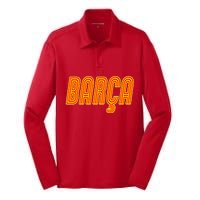 Barcelona Soccer Spain Barca Futbol Silk Touch Performance Long Sleeve Polo