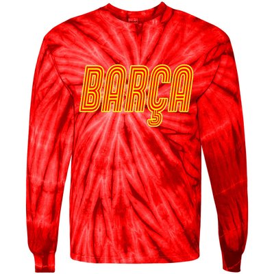 Barcelona Soccer Spain Barca Futbol Tie-Dye Long Sleeve Shirt