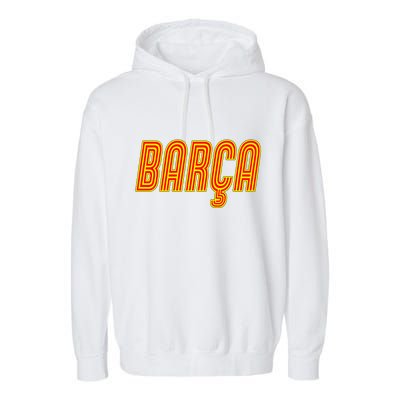 Barcelona Soccer Spain Barca Futbol Garment-Dyed Fleece Hoodie