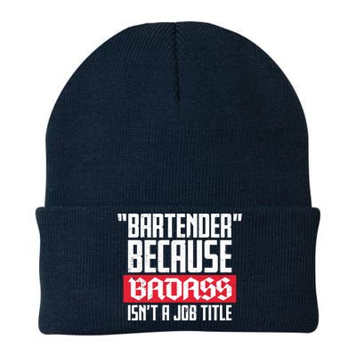 Bartender Because Badass Isn't A Job Title Knit Cap Winter Beanie